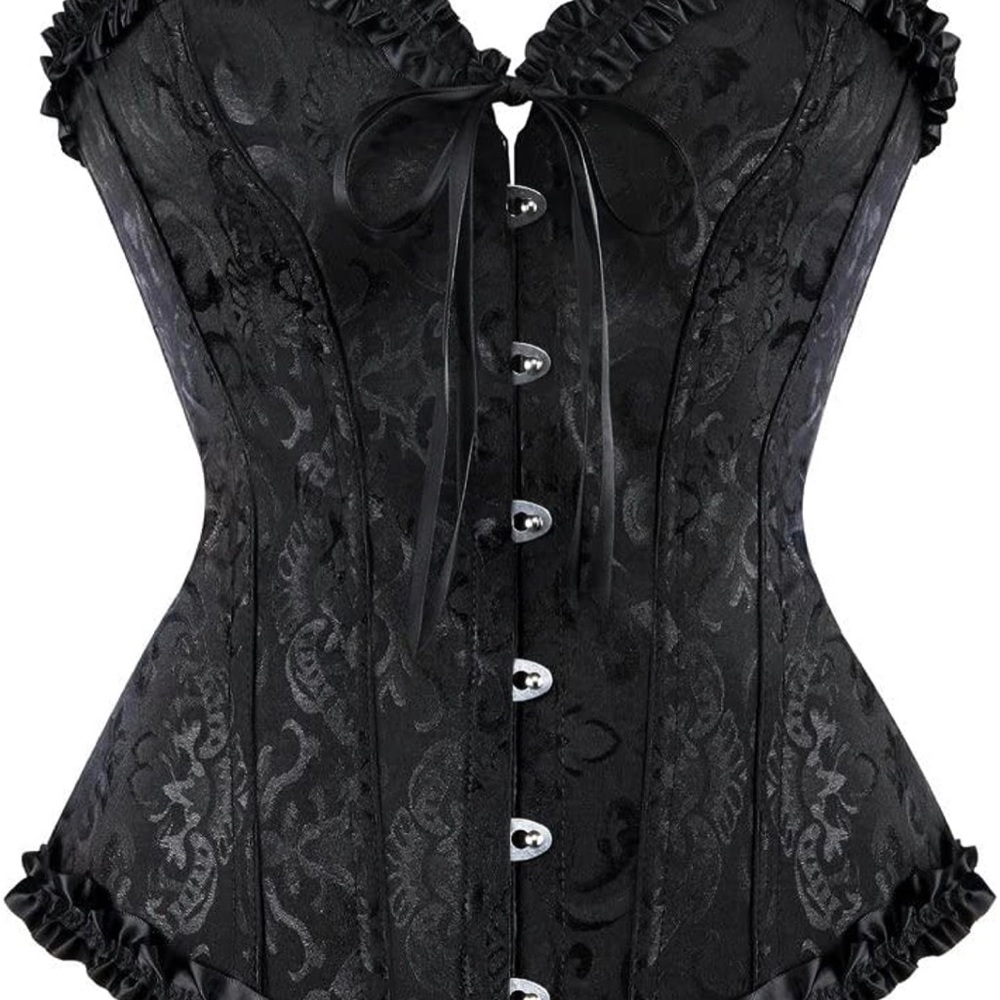 Women’s Black Sweetheart Corset Top with Boning